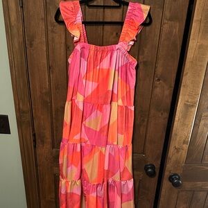Peach Love California Vibrant Pink Dress